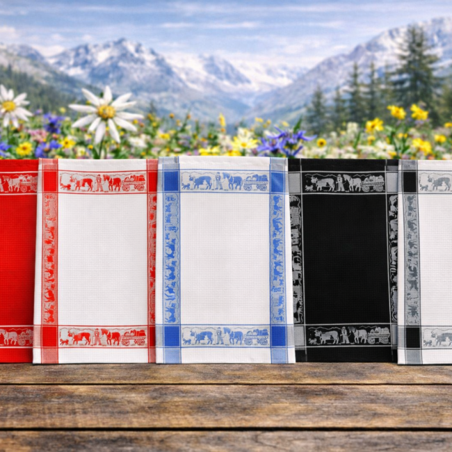 Waffeltuch Alpaufzug Baumwolle