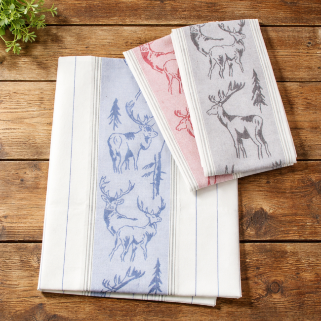 Küchentuch Hirsch Halbleinen