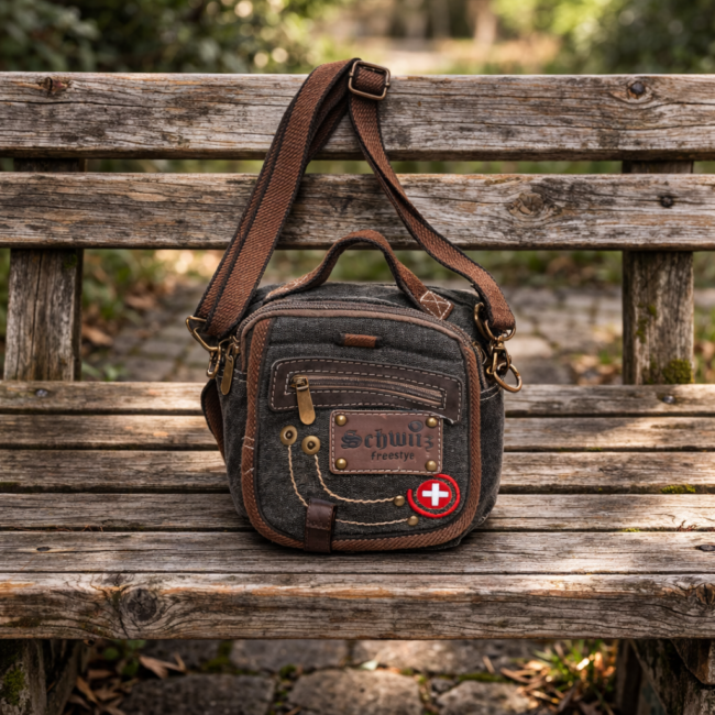 Umhängetasche klein bestickt