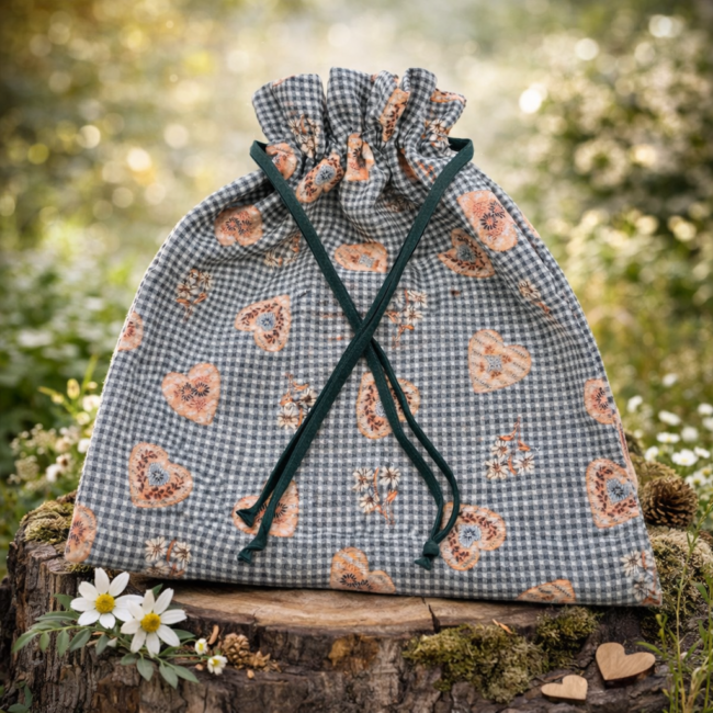 Brotsack grün 43x50cm