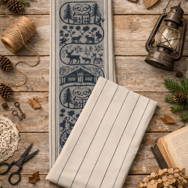 Küchentuch Scherenschnitt schwarz