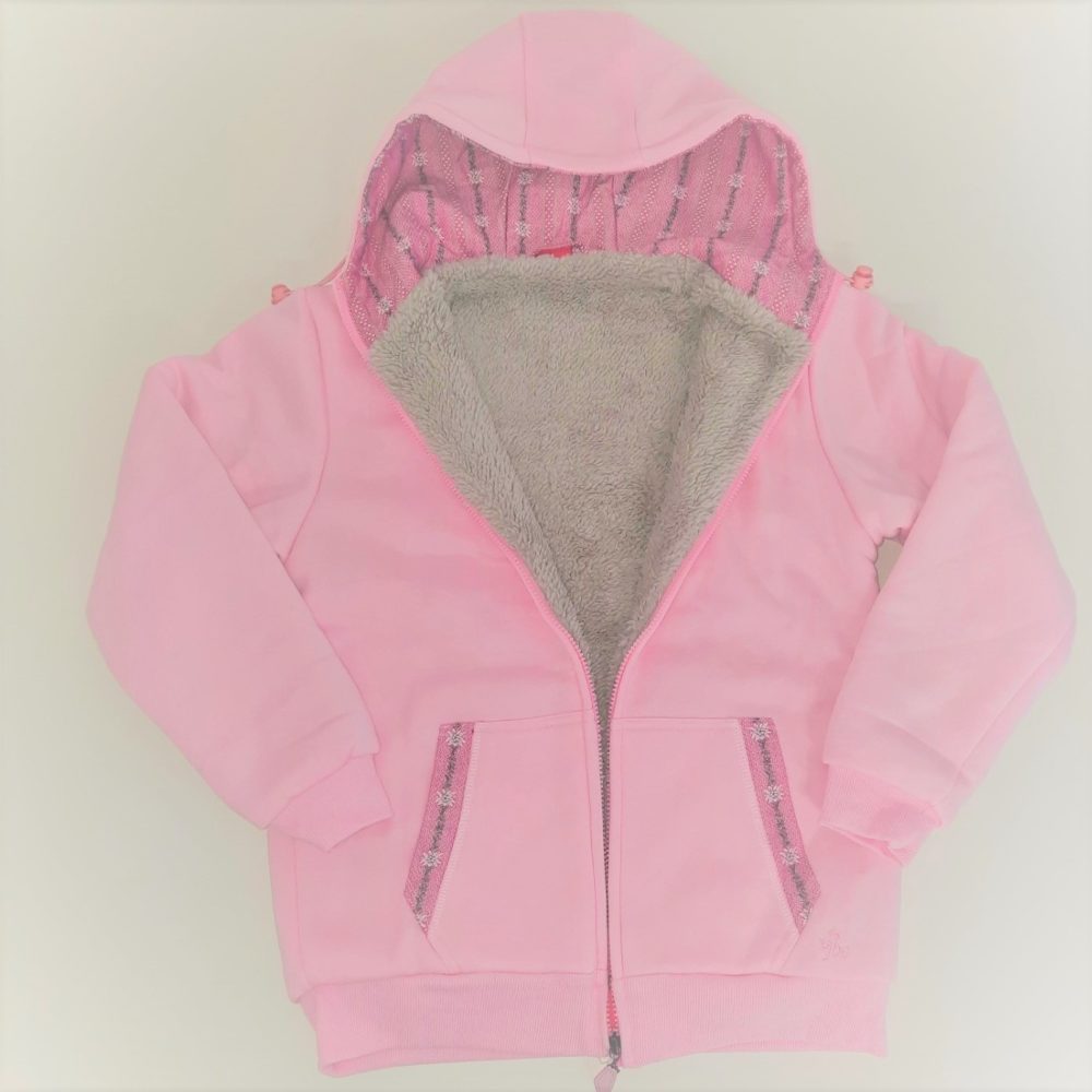 Gefütterte Sweatjacke mit Kapuze