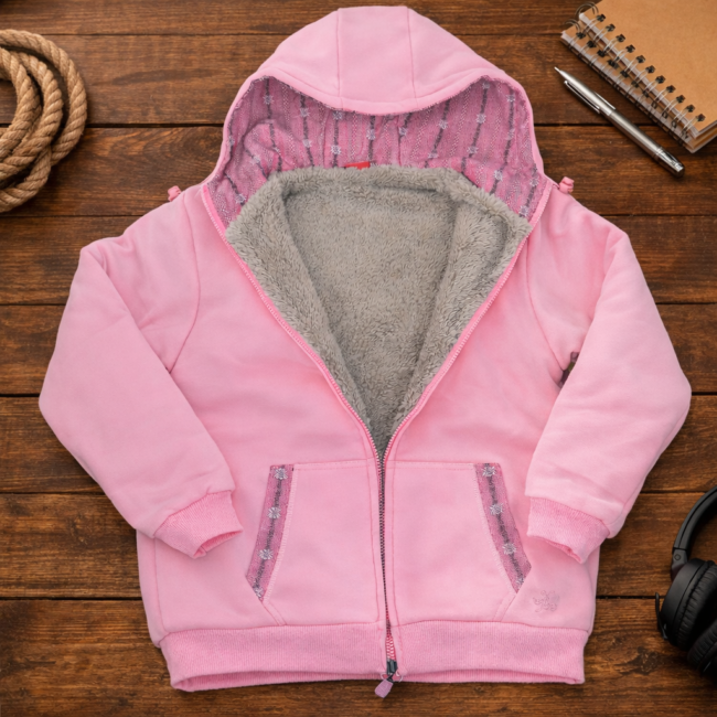 Gefütterte Sweatjacke mit Kapuze