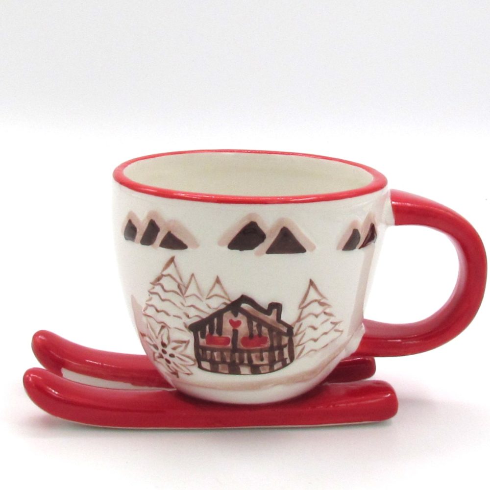Tasse Chalet mit Ski