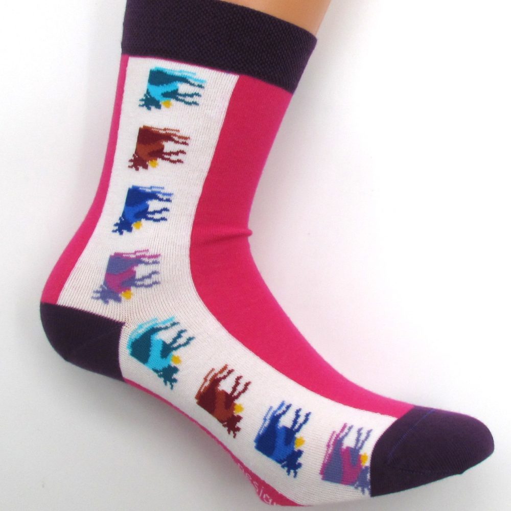 Damensocken Kühe – Bild 2