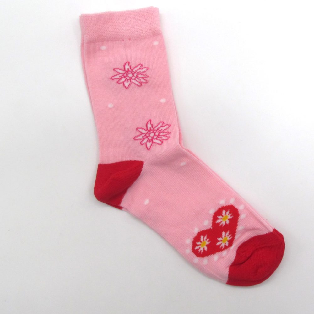Kinder Socken Edelweiss Herz – Bild 2