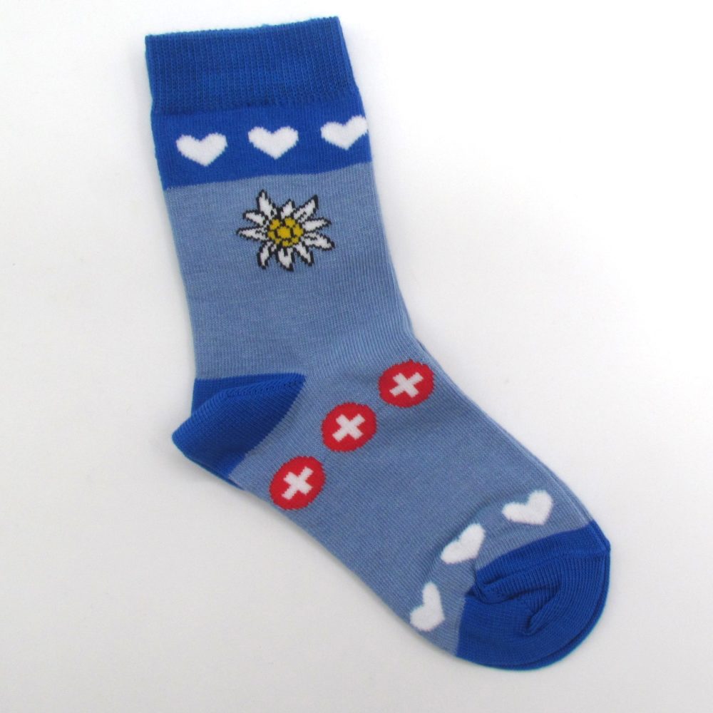 Kinder Socken Herz Edelweiss – Bild 2
