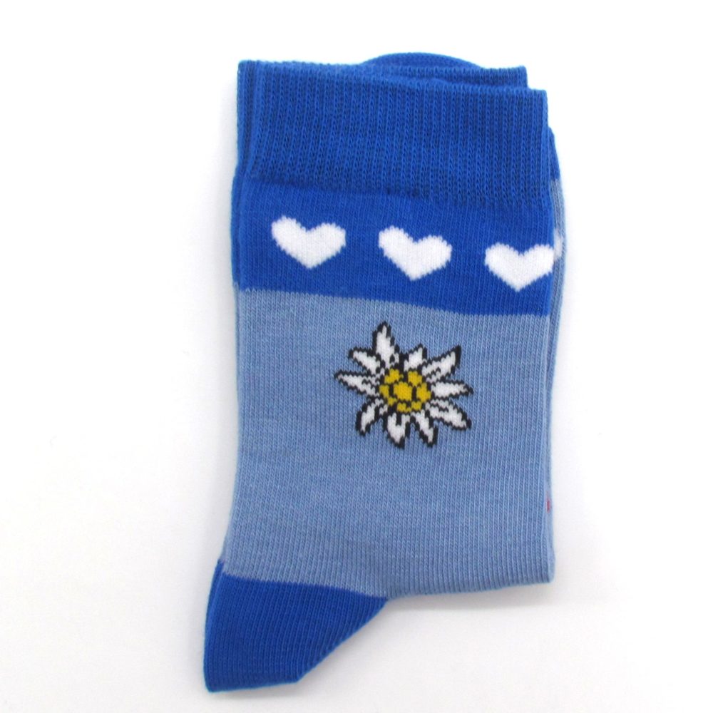 Kinder Socken Herz Edelweiss