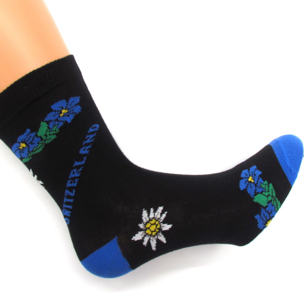 Damensocken Alpenblumen – Bild 2