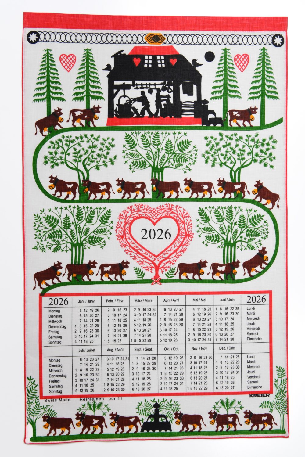 Kalender 2026 Fribourger Alpaufzug